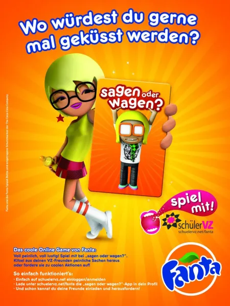 Fanta Sagen oder Wagen – Kampagnenmotiv
